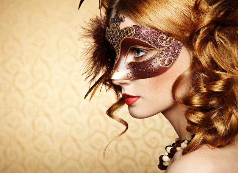 Masked Stylish Woman